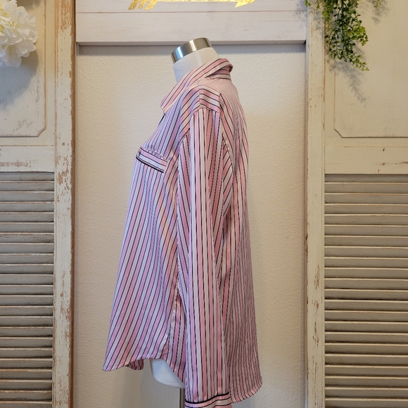 Victoria's Secret Signature striped  pajama shirt - Picture 5 of 10